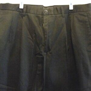 Dockers Khaki Pants 36 x 31 Classic Fit Pleated Black Single